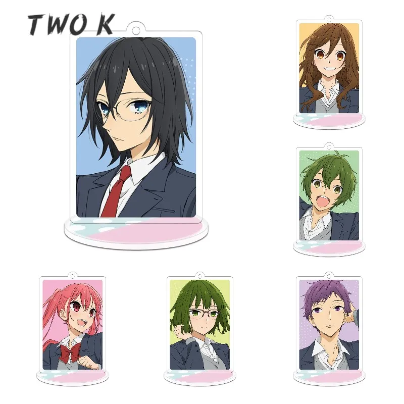 

Anime Horimiya Stand Sign Horimiya Hori-san to Miyamura-kun Stand Miyamura Izumi Figure Model Display Desktop Decor Keychain