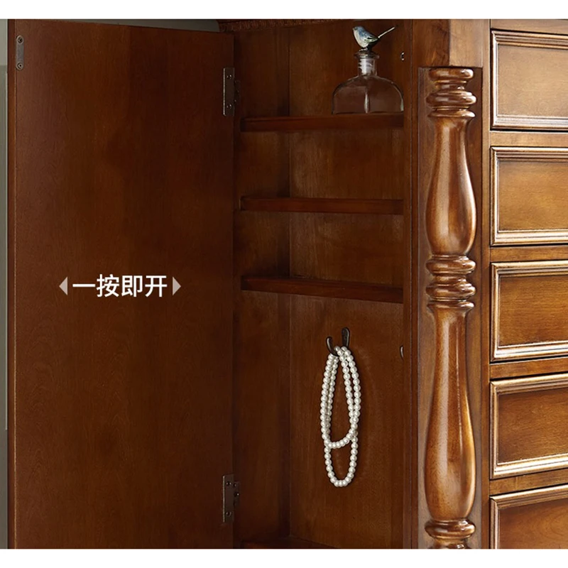 Сундук с 6 ящиками и скрытым зеркалом для туалетный столик в спальню макияжа