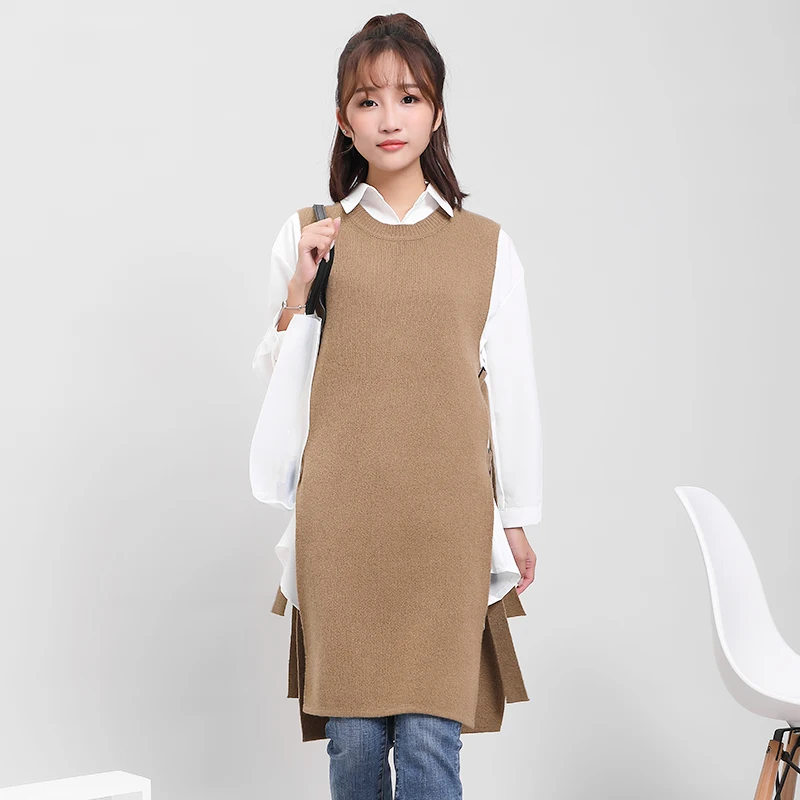 DMLFZMY Solid color knit dress women 2019 autumn and winter new Korean women's one generation hair side lace strap skirt | Женская