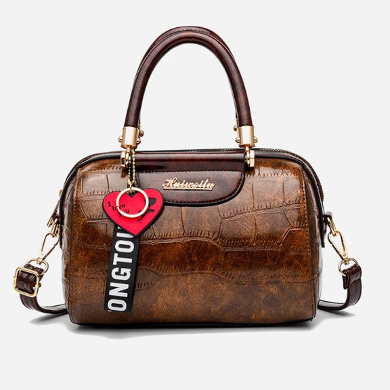 

Модные сумки, женская кожаная сумка через плечо, Бостонская подушка, женские брендовые Наплечные сумки, кожаная сумка