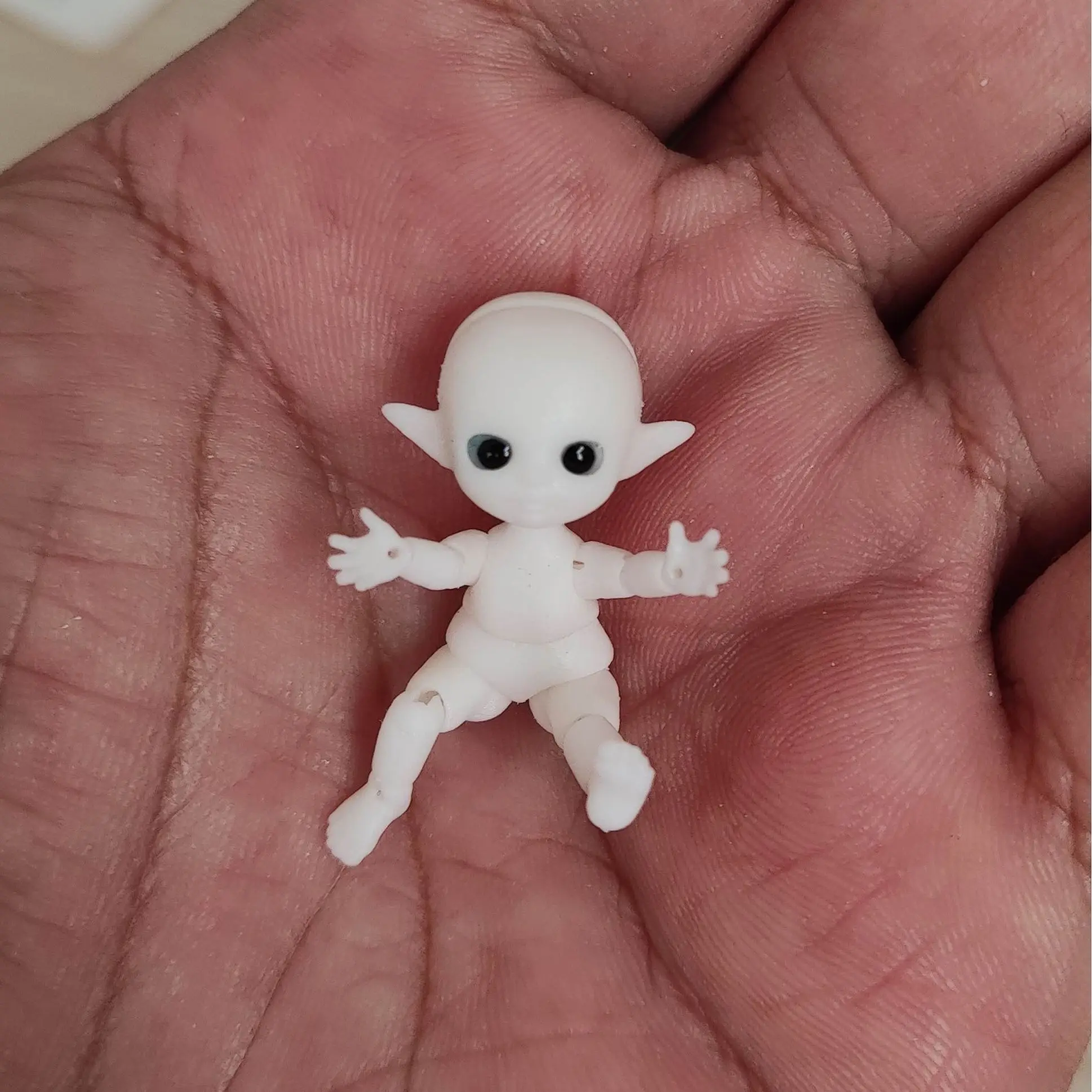 Скидка Кукла с большим пальцем BJD, миниатюрная версия, 3,5 см, готовая кукла Elf, Мини кукла