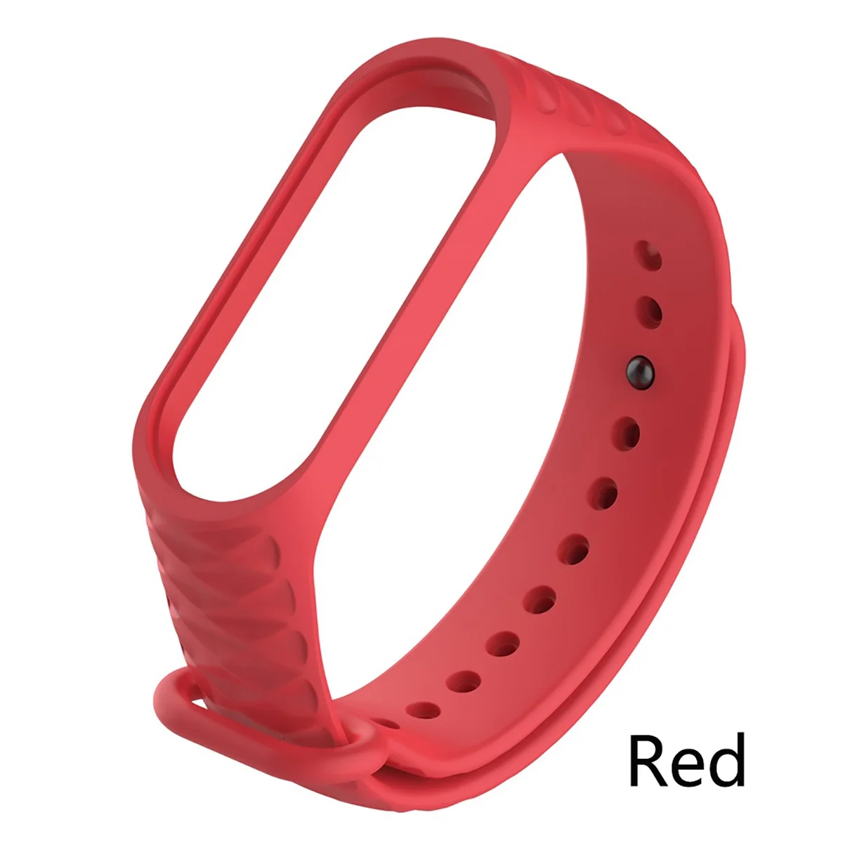 red Smart Bracelet Strap Smart Accessories Silicone Diamond replacement Watch Watch For Mi Band Bracelet 3 4 M3 M4 Bracelet Strap - Цвет: red