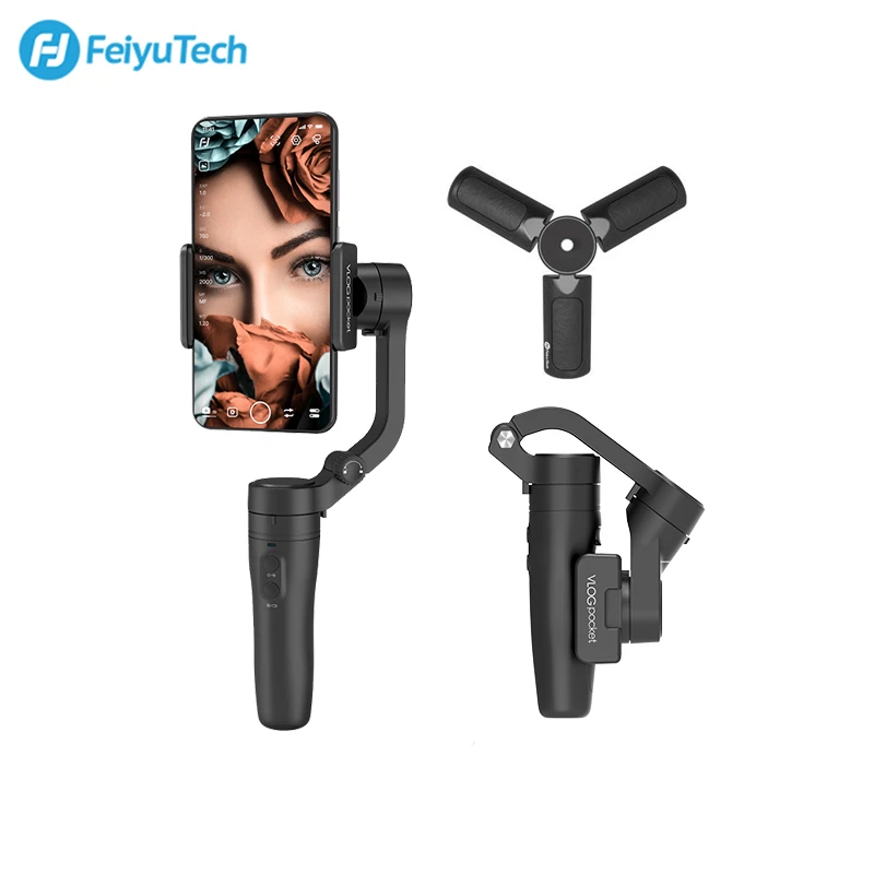 FeiyuTech Vlog Карманный 3 осевой ручной мини телефон Gimbal смартфон стабилизатор для iPhone