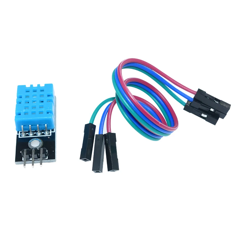 

Модуль платы датчика температуры и влажности dht11,, цифровой модуль для Arduino, сверхнизкая мощность, высокая точность, 4 контакта, оригинал