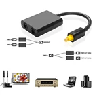 Новинка 1 шт. мини USB аудио кабель цифровой Toslink оптоволоконный аудио 1 на 2 гнездовой разветвитель адаптер 23 см для мультимедиа