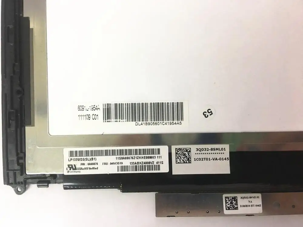 Оригинальный Йога 13 сенсорный ЖК-дисплей в сборе для Lenovo Yoga13 ЖК-экран с бордюром