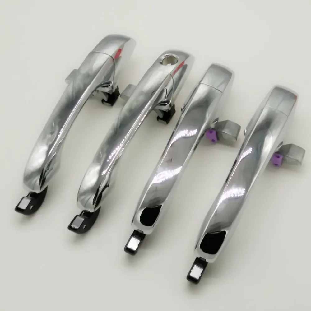 SKTOO 4PC. Передний Задний левый правый Драйвер ABS хромированная внешняя дверная