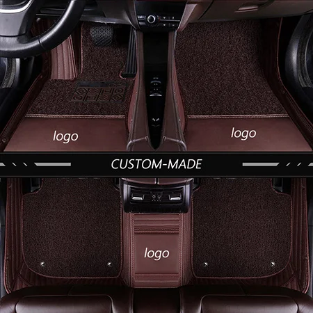 Новые кожаные автомобильные коврики на заказ для Volkswagen polo sedan touran 2007 golf 4 5 6 passat b5 b6 b7 Tiguan аксессуары ковер - Название цвета: Color 12 Luxury