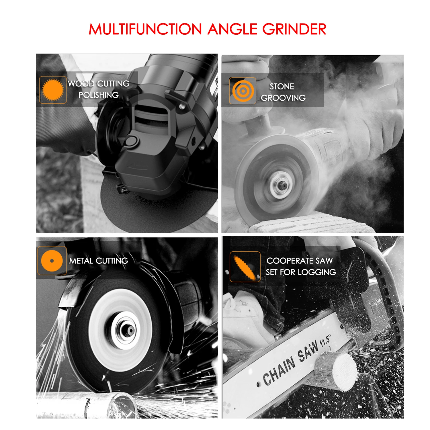 Бесщеточная угловая шлифовальная машина электрический беспроводной