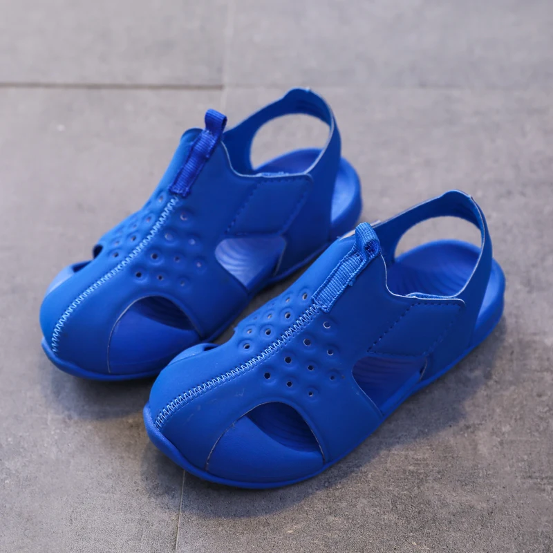Летние сандалии для маленьких девочек и мальчиков детские пляжные с мягкой