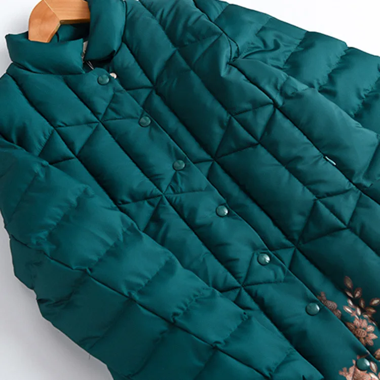 Женский пуховик из хлопка Женская куртка Корейская теплая парка зимнее пальто