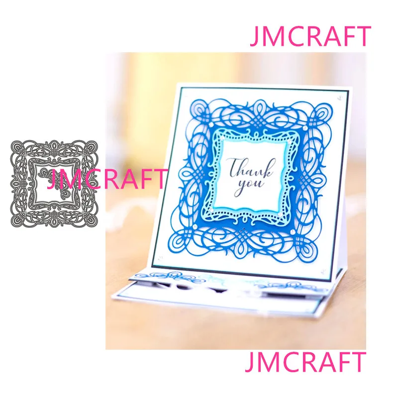 

JMCRAFT Square Lace Border Embellishment #6 Metal Cutting Die For Scrapbooking Practice Hands-on DIY Album Card Handmade Tool