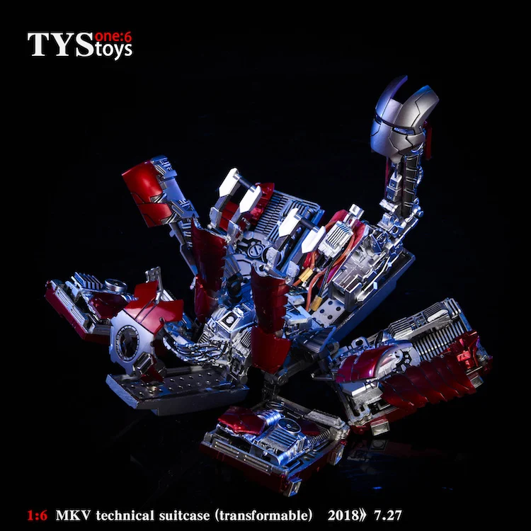TYStoys 1/6, Мстители, Железный человек, сцена, аксессуар, чемодан, броня, MK5, шарнир, Movabe, фигурка, модель, набор