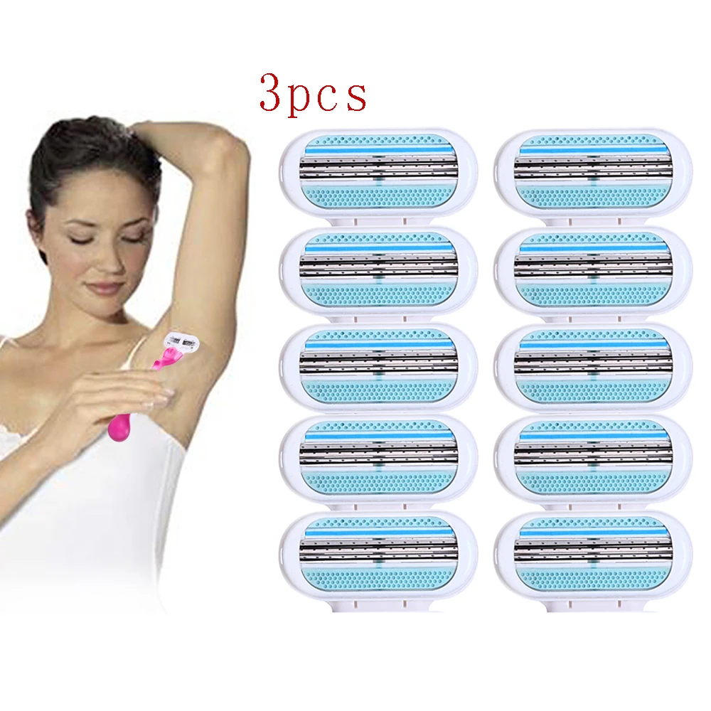 Сменные лезвия для женского бритвенного станка 3 шт. | Красота и здоровье