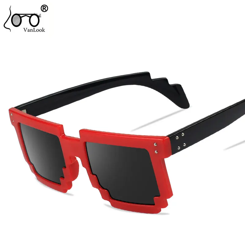 

Женские и мужские солнцезащитные очки VANLOOK, черные и красные, 2020