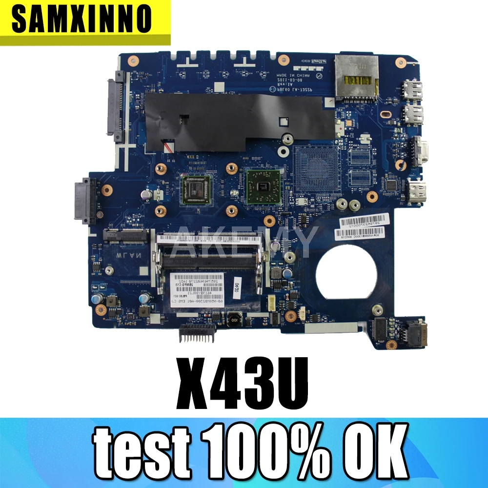 X43U материнская плата PBL50 LA 7321P для Asus K43U Материнская ноутбука Тест 100%