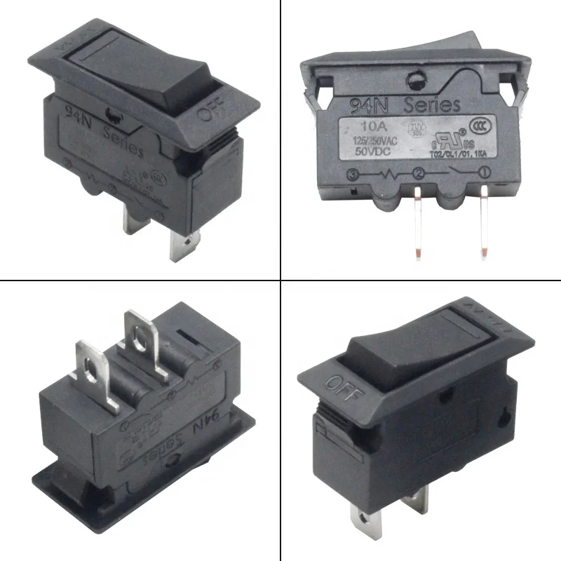 Kuoyuh 94N series 10A клавишный выключатель ТермоЗащита от перегрузки автоматические