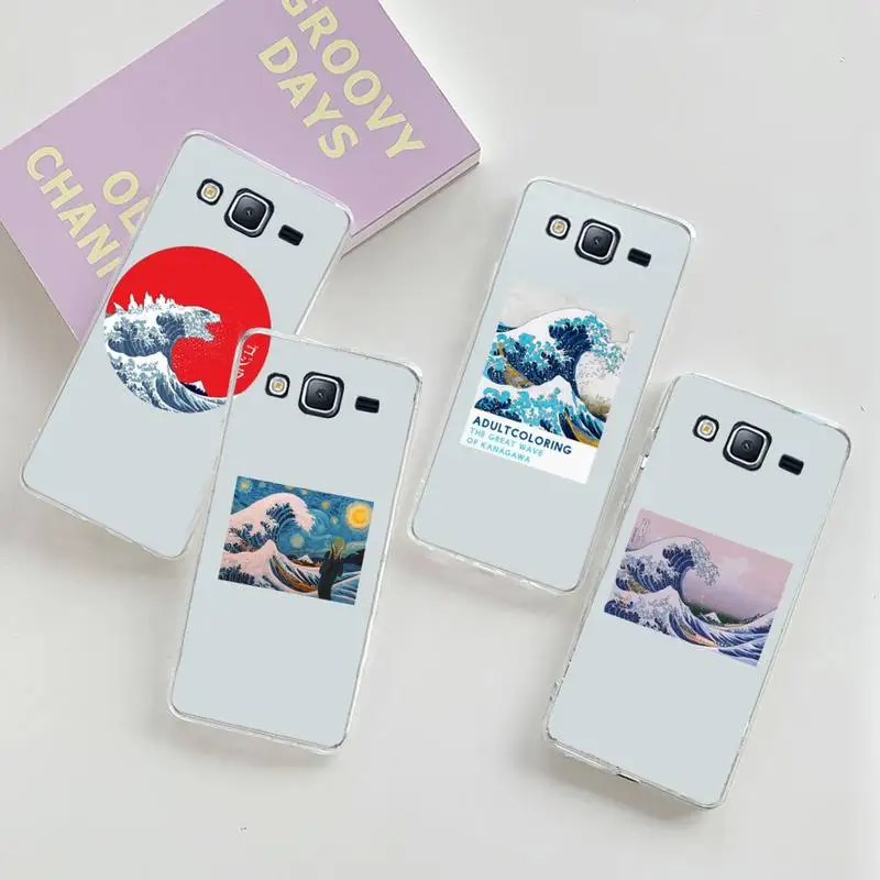 

The Big Wave of kanagawa Phone Case Transparent For Samsung Galaxy A S Note J 5 8 51 2016 Prime 20 Ultra 6 7 Edge PLUS 21