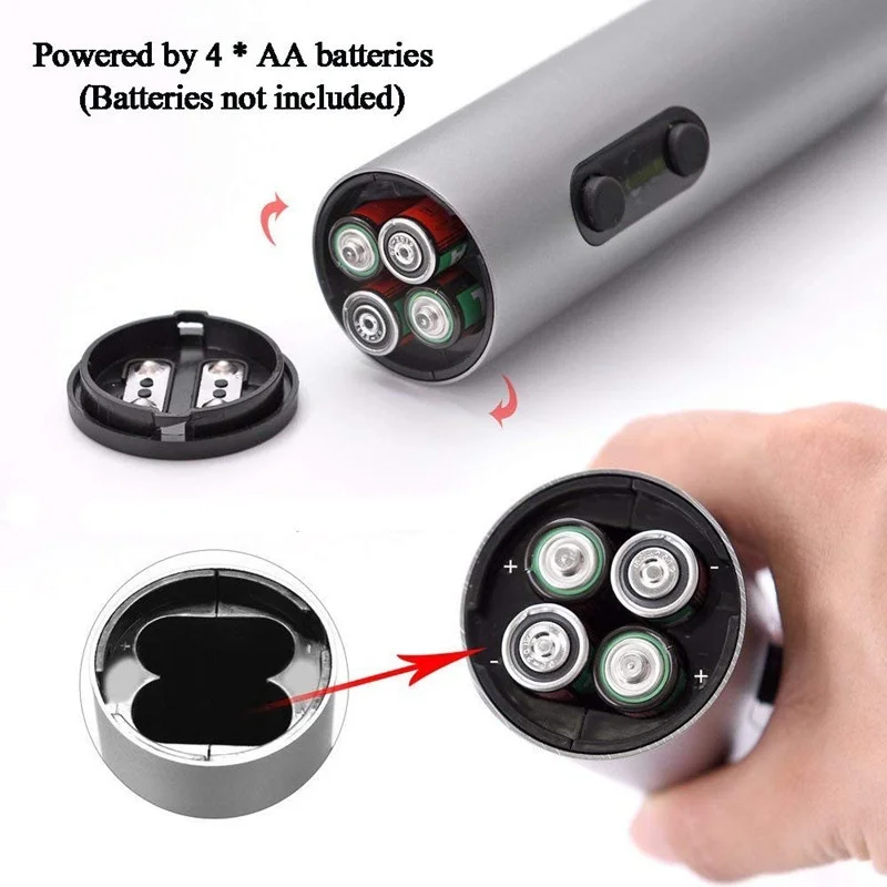 Электрический штопор автоматический с аккумулятором и ножом для