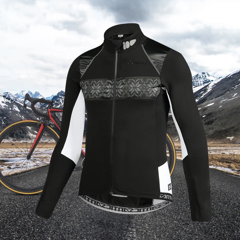 Santic 2019 новые мужские уличные куртки для велоспорта Pro Fit Теплые + ткань