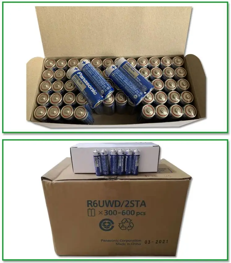 

20pcs/lot Panasonic R6 AA 1.5V Alkaline Battery No Mercury Dry Batteries For Electric Toys Flashlights Clock Mouse