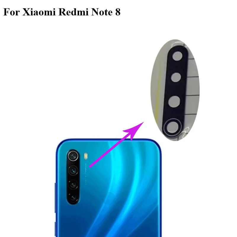 Высокое качество для Xiaomi Redmi Note 8 задняя камера стеклянный объектив тест хорошо Mi