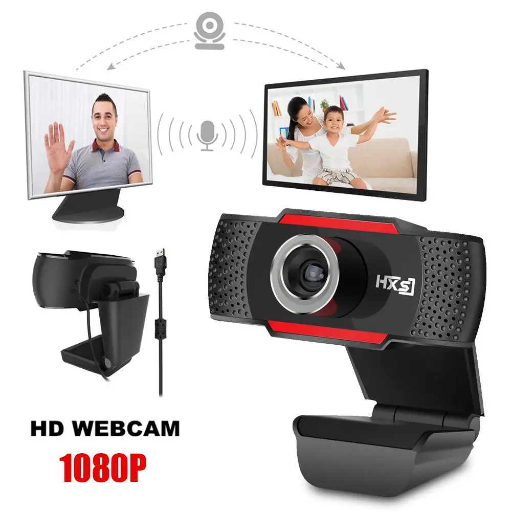 S80 HD Webcam With Noise Reduction Microphone 1080p Mini Computer Camera For Living Streaming 360 Degrees Head Rotation | Компьютеры и