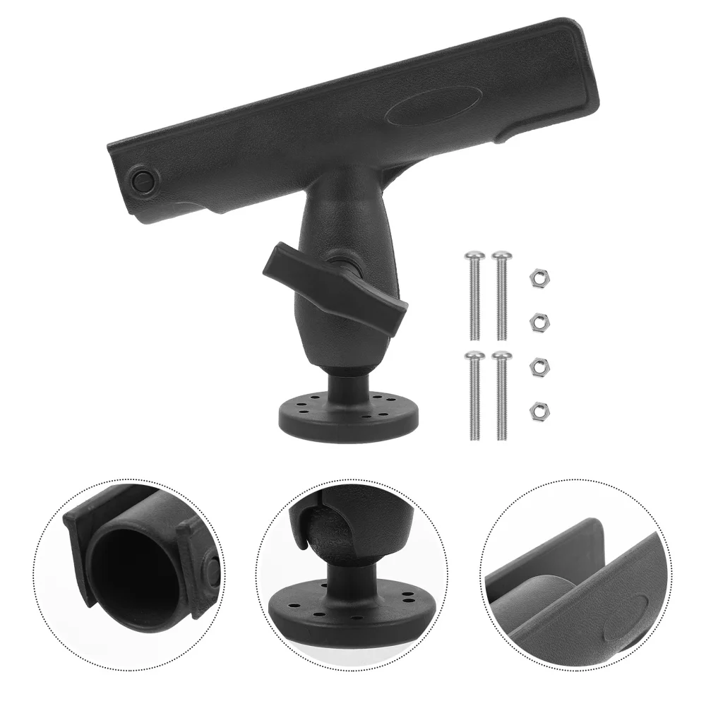 

1 Pc Fishing Rod Rack Rotating Fishing Rod Bracket Fishing Supply (Black)