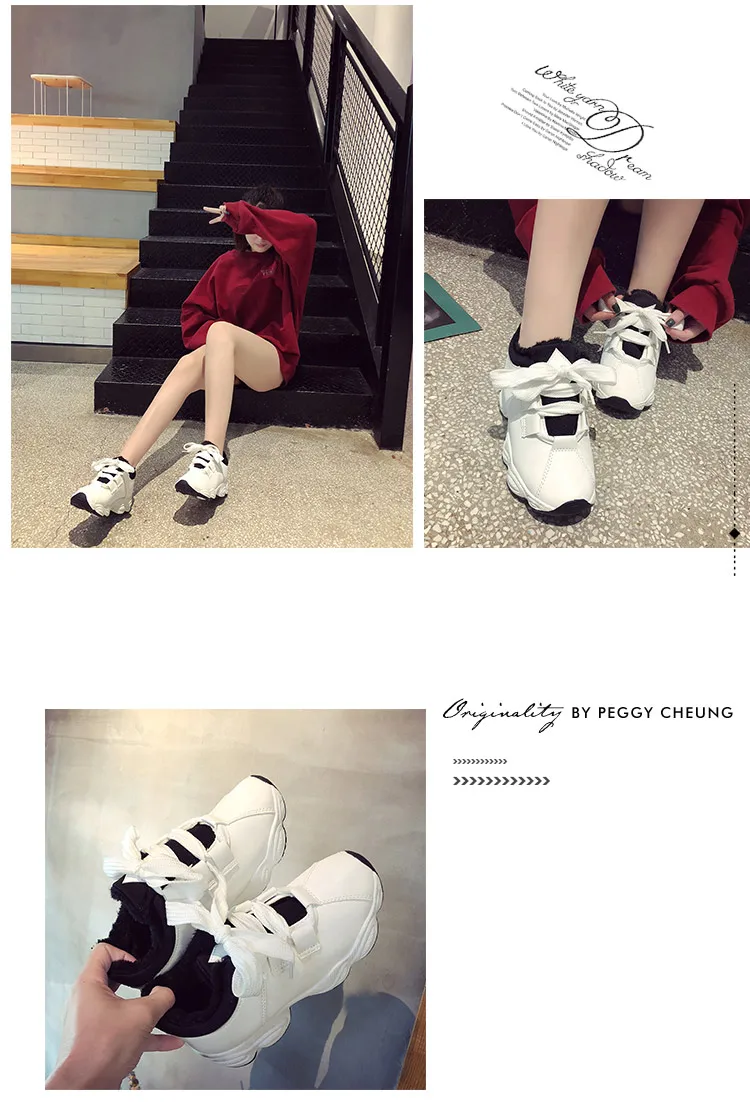 Прямая поставка; зимняя женская повседневная обувь; плюшевые теплые кроссовки на массивном каблуке; роскошная женская дизайнерская обувь; zapatillas mujer scarpe donna Tenis
