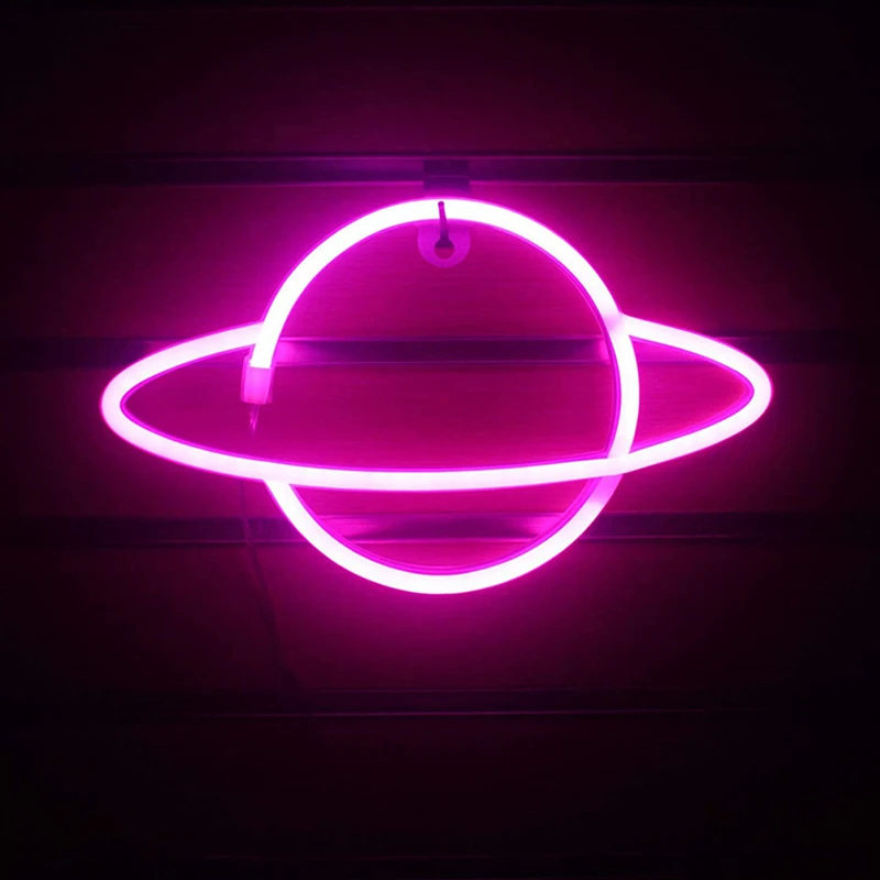 

LED Neon Light Planet Night Lamp Earth Colorful Neon Sign for Room Home Party Wedding Art Decoration Xmas Gift Neon Lamps