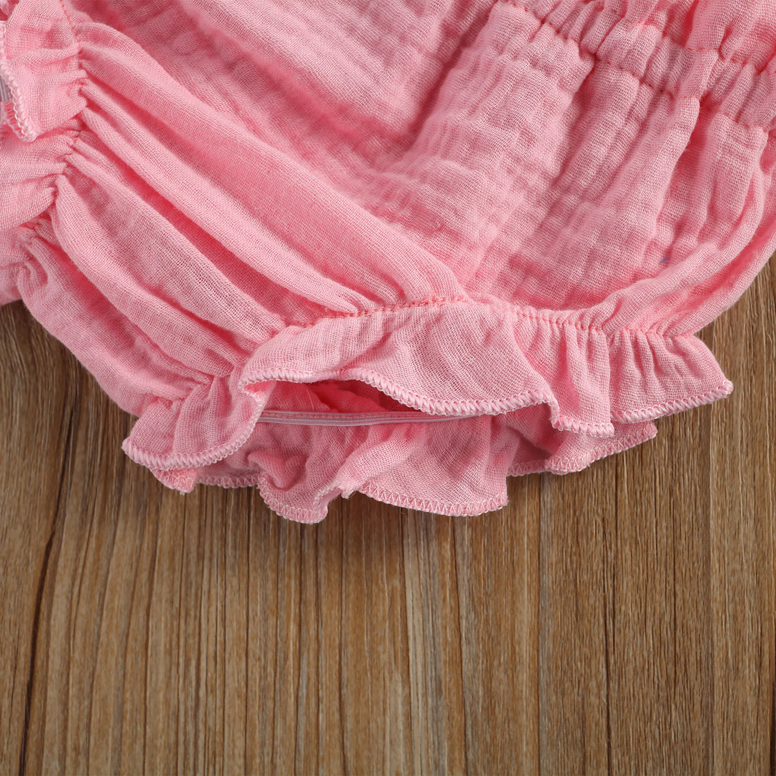 

Newborn Baby Girls 2-piece Outfit Set Sleeveless Solid Color Crop Top+Shorts Set for Kids Girls Summer