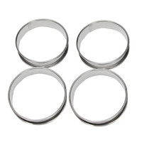 4 inch muffin rings crumpet rings set of 10 stainless steel muffin rings molds double rolled tart rings round tart ring