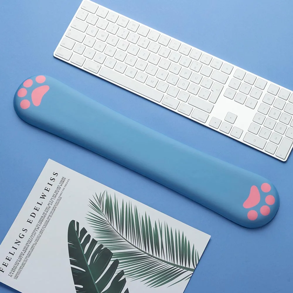 Разноцветный милый мягкий коврик для мыши с рисунком кошачьей лапы из пены