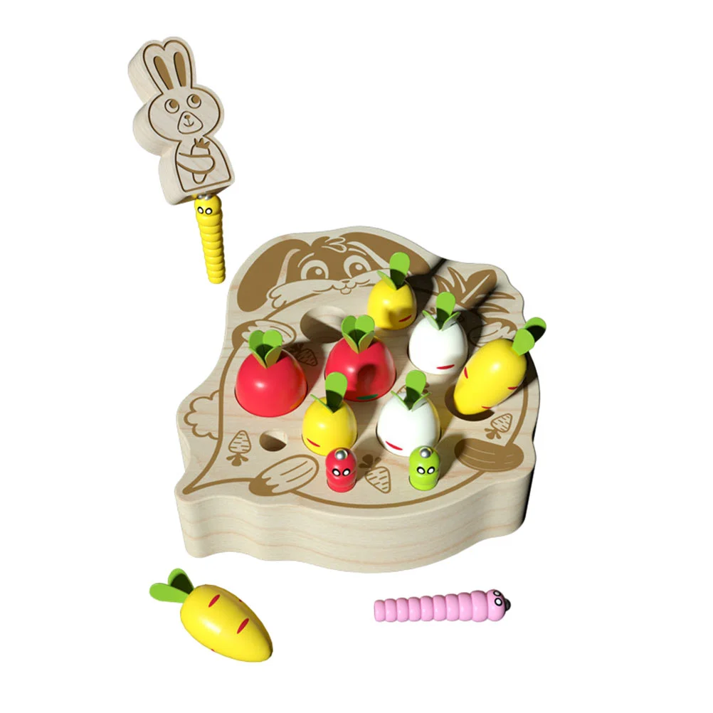

1 Set Worms Catching Carrot Matching Puzzle Kids Early Educational