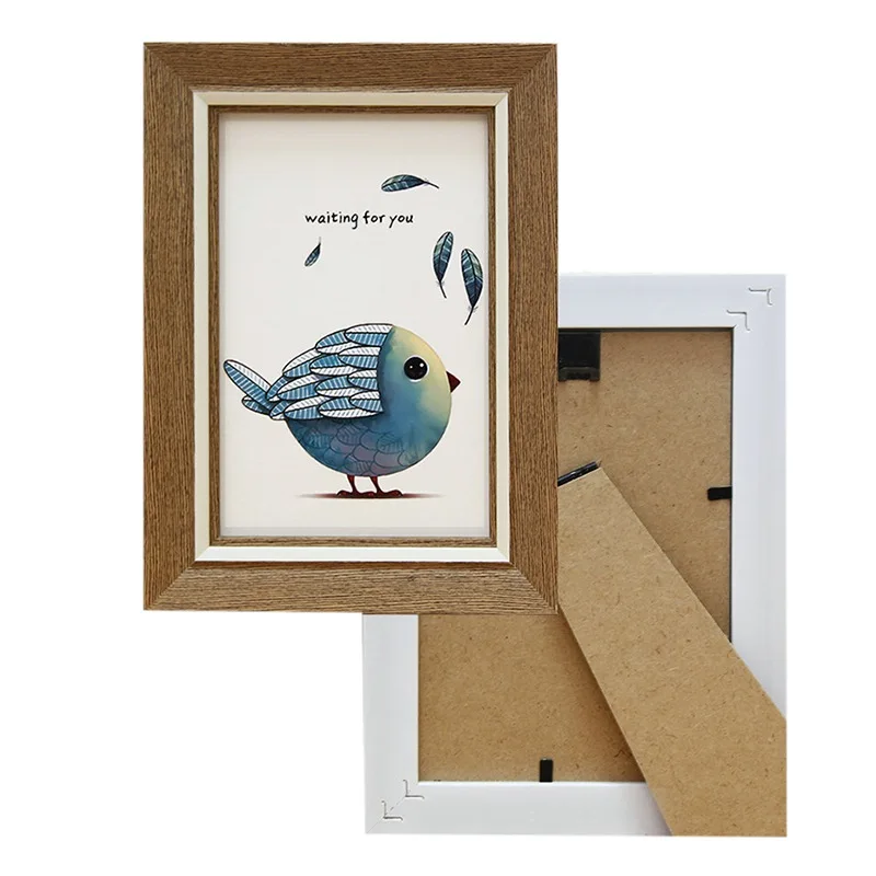 Деревянная рамка белая фоторамка Классическая Минималистичная настольная