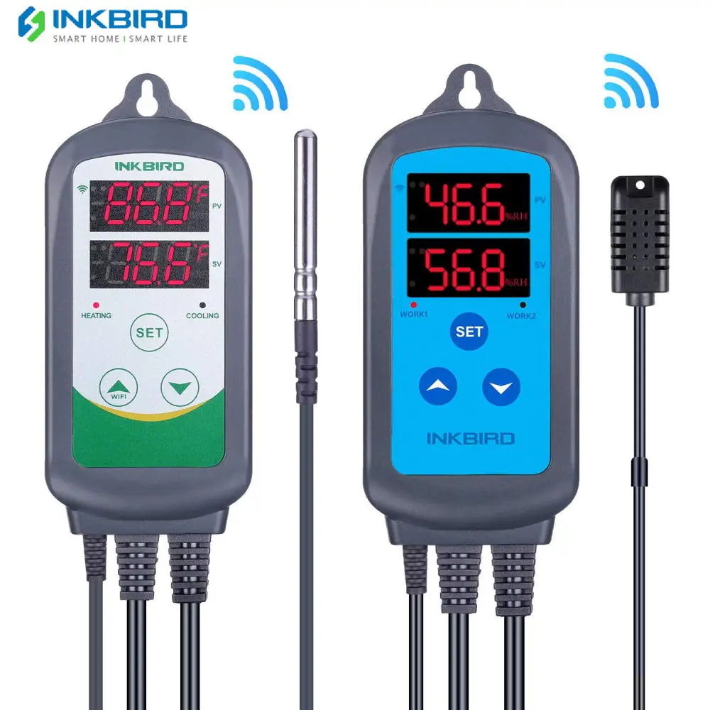 Inkbird ITC 308 WIFI нагревательный охлаждающий цифровой контроллер температуры + IHC 200