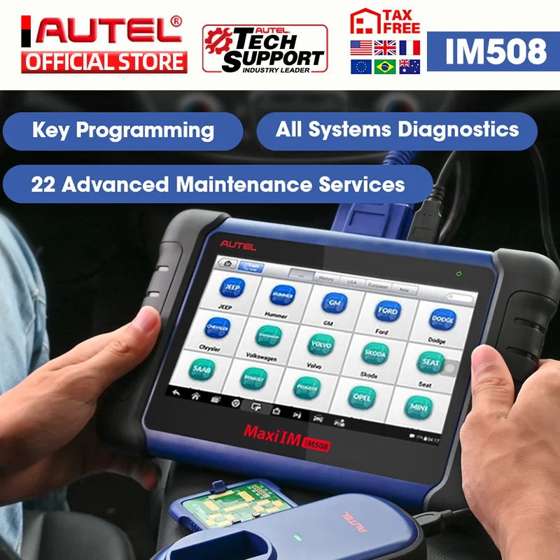 

Autel MaxiIM IM508 OBD2 scania Car Diagnostic Auto Scanner Engine Tool ECU XP200 Key Programming professional automotive scanner