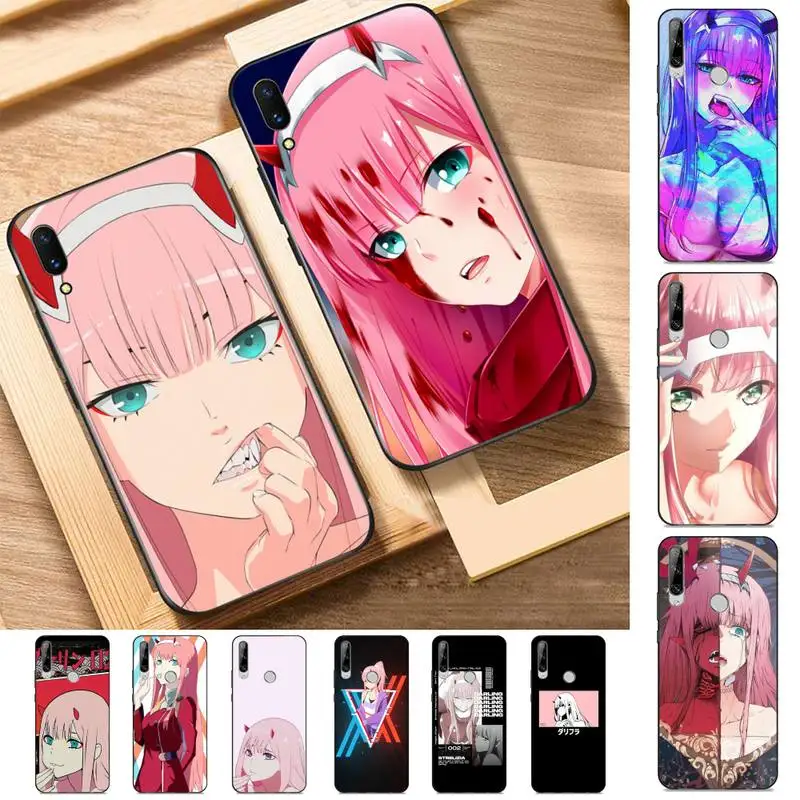 

TOPLBPCS Zero Two Darling in the FranXX Anime Phone Case for Huawei Y 6 9 7 5 8s prime 2019 2018 enjoy 7 plus