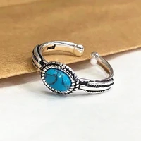 foxanry minimalist 925 sterling english blue zircon rings for women engagement personality jewelry new fashion accessories gift