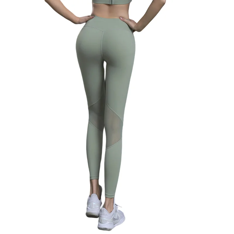 Новые модные штаны для йоги с девятью точками подтягивающие бедра колготки