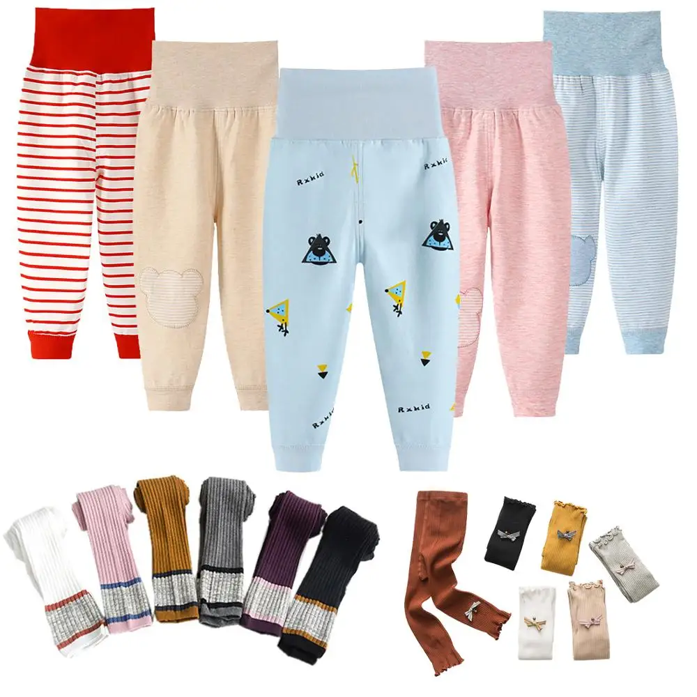 Леггинсы для маленьких девочек брюки-карандаш Детская Пижама хлопковые брюки с