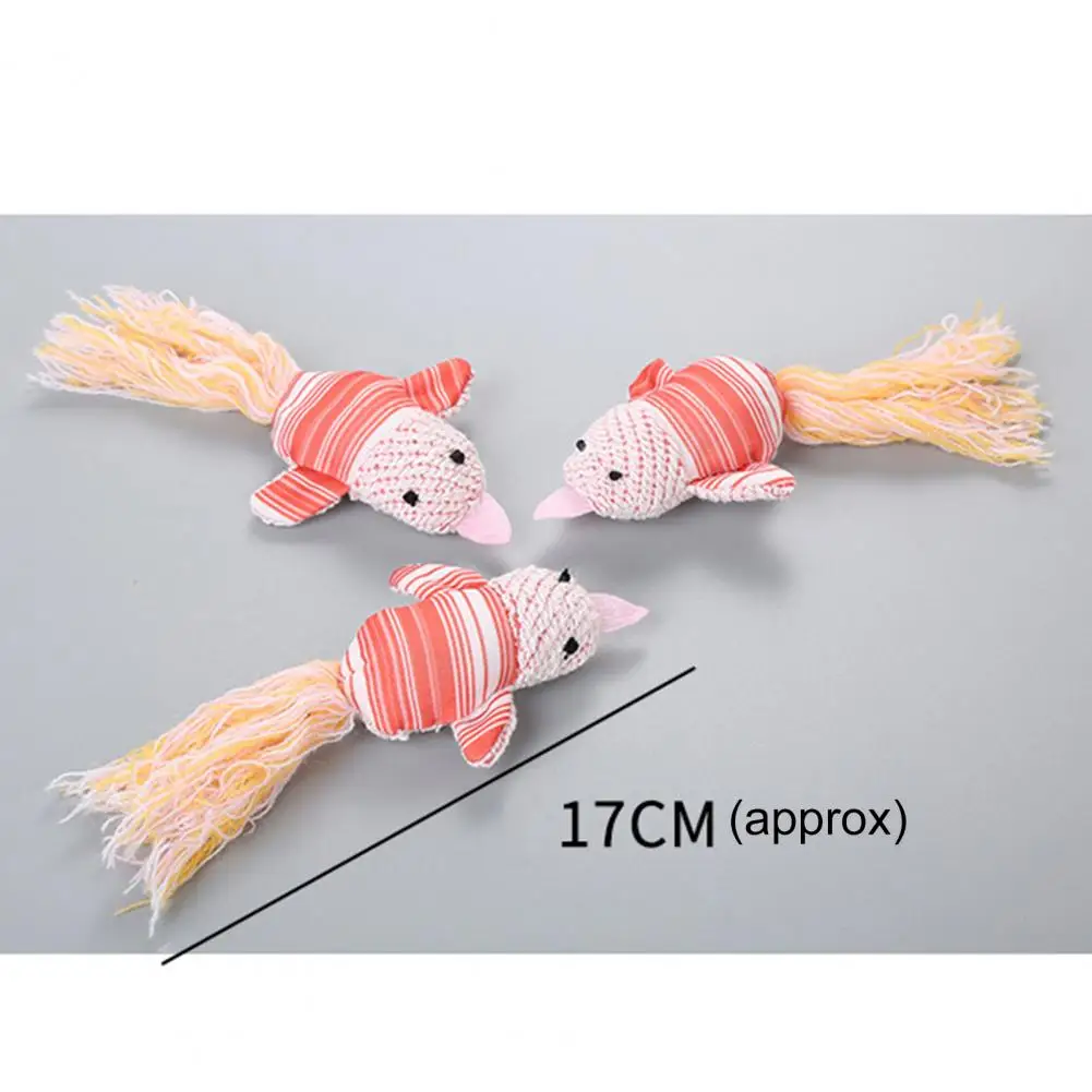 

Interactive Squeaky Toy Bird Shape Design Entertainment PP Cotton Simulation Pet Plush Toy for Cat Paly Accessories Supplies