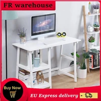 2021 new white computer table with shelf home office desktop game e sports table nordic style cafe desk internet gaming desk hwc
