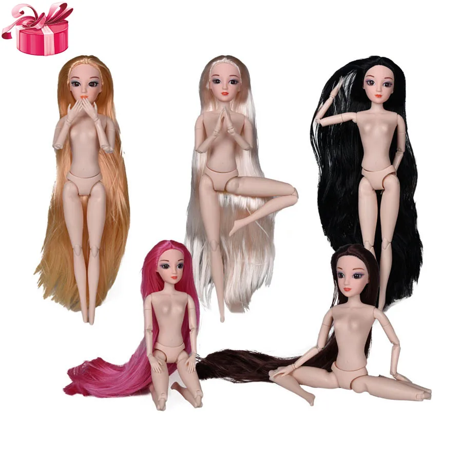 Куклы игрушки для детей brinquedo menina princesas волосы для 20 активных суставов 3D глаз DIY 30 см тело мода девушка подарок
