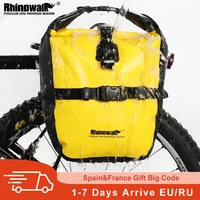 rhinowalk 20l bicycle pannier bag bike waterproof portable bike bag big storage trunk pack cycling travel cycling accessories