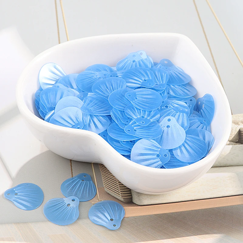 ISequins 200 шт 13 мм Sea Shell Форма пайетками DIY Швейные Украшение изделий Свадебный
