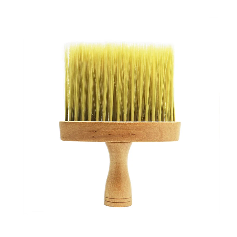 Деревянная ручка для стрижки волос парикмахерский Стайлинг шеи щетка чистки