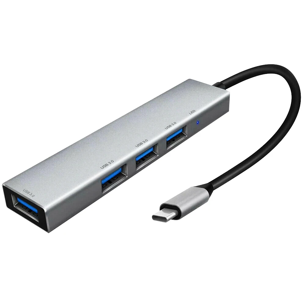 

Portable 3.1 Type-C to USB 3.0 Multiple 4 Ports Converter Cable Hub Adapter