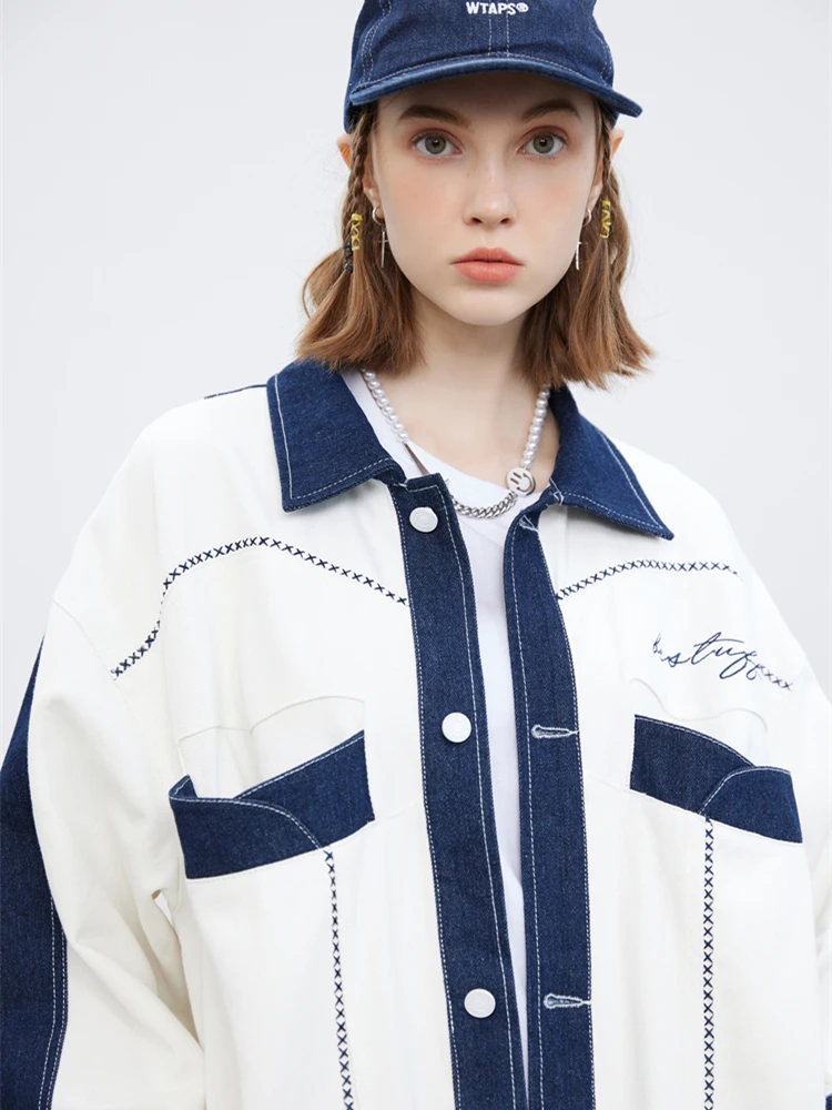 

Spring&Autumn&Winter 2020 New Embroid Baseball Jacket OVERSIZE Women's Coat Men's Varsity Jacket Unisex Boyfriend Style Couple