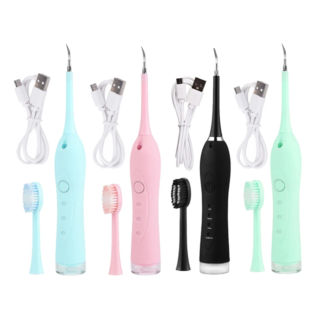 

Electric Tooth Cleaner Ultrasonic Oral Teeth Stain Cleaning Kit